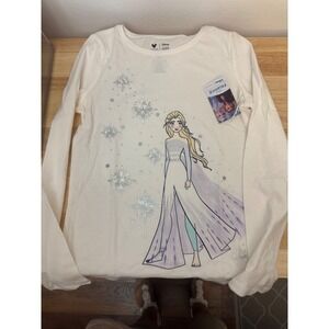 Disney Jumping Beans‎ Frozen 2 Elsa Long Sleeve Graphic Tee Girls SZ 8 NWT (A)